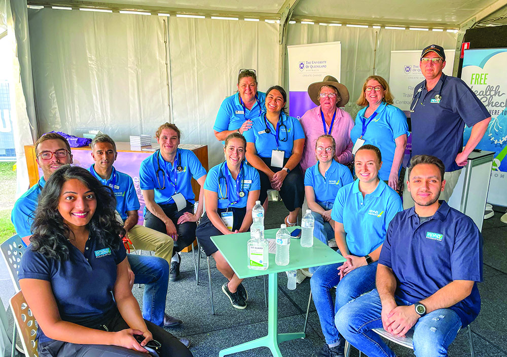 Staff and students at Beef Australia in Rockhampton