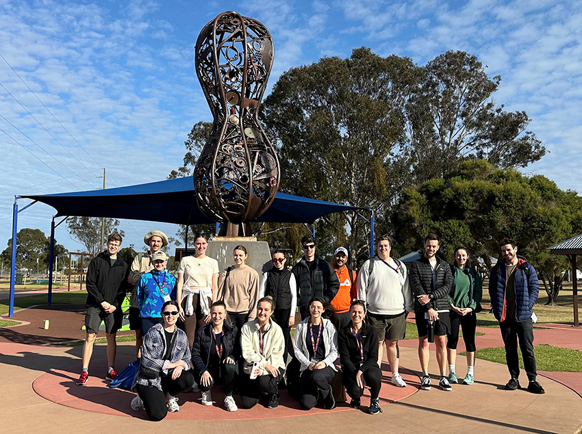 Medical students in Kingaroy