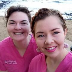 Year 4 UQRCS Bundaberg students Brooke Whiting and Jemma Sellwood